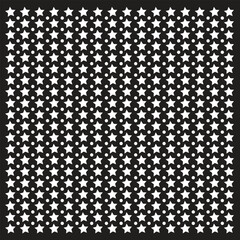 Minimalistic Black and White Star Pattern with Unique Star Shapes