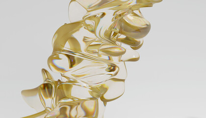 Glass 3d Abstract Design. © neurostructure