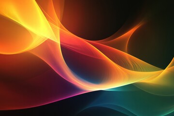 Obraz premium Vibrant abstract explosion of colors creating a stunning display with plenty of space for text or artwork in a mock up design. Generative AI