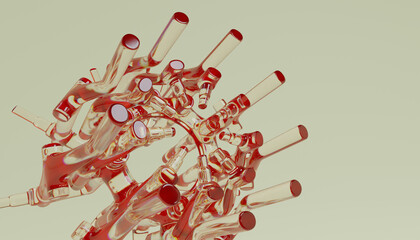 Glass 3d Abstract Design. © neurostructure