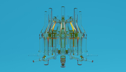 Glass 3d Abstract Design. © neurostructure