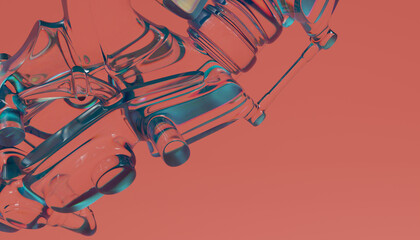 Glass 3d Abstract Design. © neurostructure