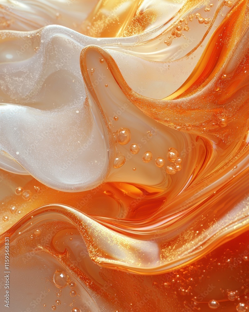 Aufkleber fluid overlay organic texture in high-resolution abstract art studio setting colorful background art