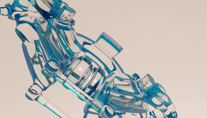 Glass 3d Abstract Design. © neurostructure