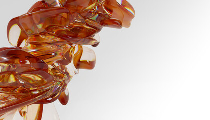 Glass 3d Abstract Design. © neurostructure