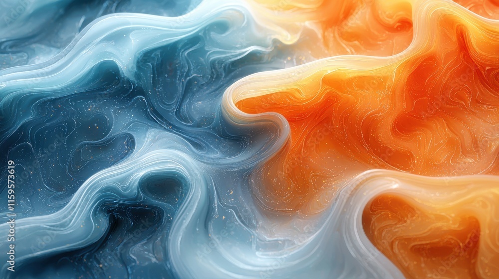 Poster fluid overlay gradient action abstract art studio high-resolution textures vibrant colors close-up v