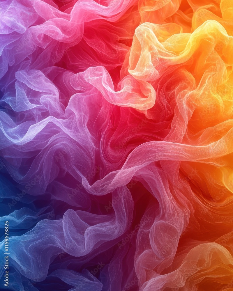 Aufkleber vivid gradient fluid overlay abstract art high-resolution background colorful environment digital te