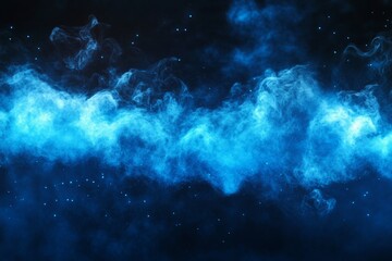 Fototapeta premium dust and smoke with blue neon lighting abstract background --ar 3:2 --v 6.1 Job ID: 3582bbf1-48dc-470b-a60d-eba343345717