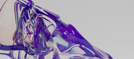 Glass 3d Abstract Design. © neurostructure