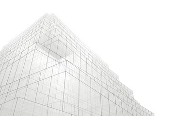 Abstract background of modern architecture 3d illustration