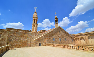 Mor Abrohom Monastery in Midyat, Mardin, Turkey. © sinandogan