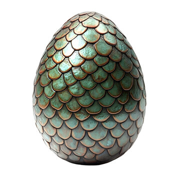 A dragon egg isolated on transparent background