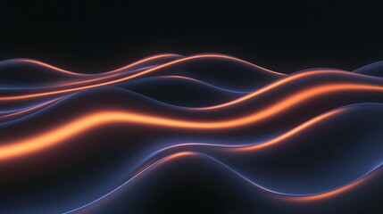 A wave of light and dark colors with a blue background