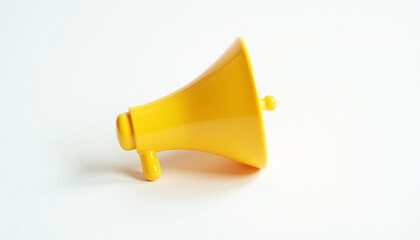 Vibrant Yellow Megaphone - A Simple Design