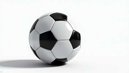 Fototapeta premium Classic Soccer Ball on White Background
