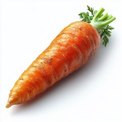 photo of a carrot, hd, isolated on white background.
