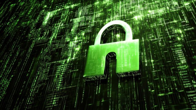 Secure Digital Concept with Clean Lines and High Resolution
