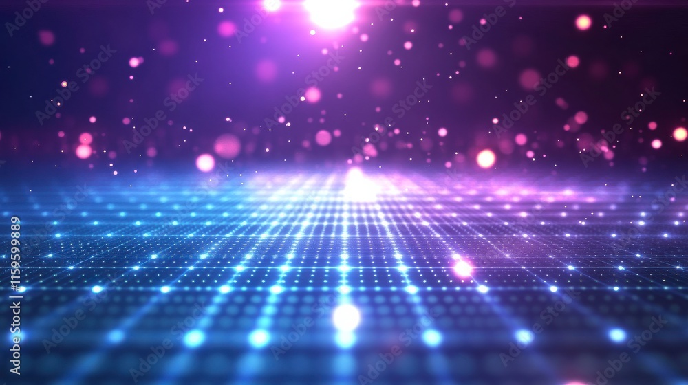 Poster vibrant dynamic background with clean lines and lighting