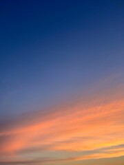 sunset sky with clouds