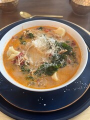 tortellini and spinach soup