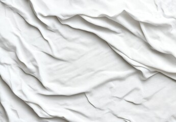 Obraz premium 白い布地の柔らかいシワが美しいテクスチャーを生み出している様子