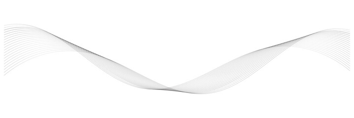 Abstract vector background with black wavy lines. 