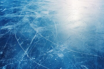 Obraz premium Abstract Winter Ice Rink Texture Background with Scratches: A Close-Up View