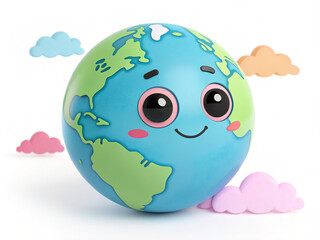 Earth cartoon character 