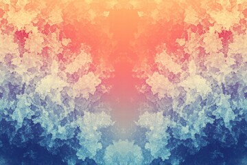Fototapeta premium Vibrant abstract fractal patterns with smooth transitions and copy space for customizable text. Generative AI