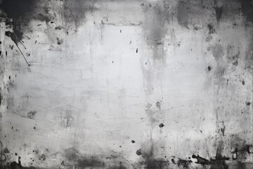 Fototapeta premium Black Grunge Texture Border Frame over White Background with Distressed Abstract Painted Look and Copy Space