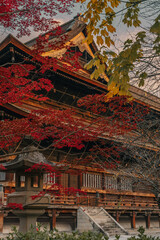 Obraz premium Zenkoji Temple Sunset - Nagano, Japan