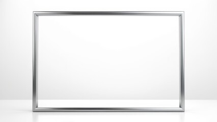 white sheet with black frame on white background