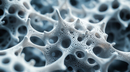 3D connection structure. Mesh geometry the bacteria. Stars virus lattice.