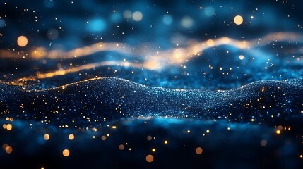 Naklejka premium Glitter Blue Background Sparkling Texture