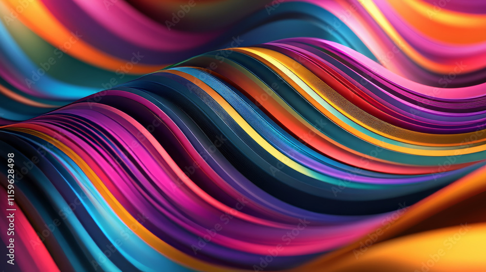 Poster abstract background with a pattern of color stripes, vertical and horizontal lines. element for cove