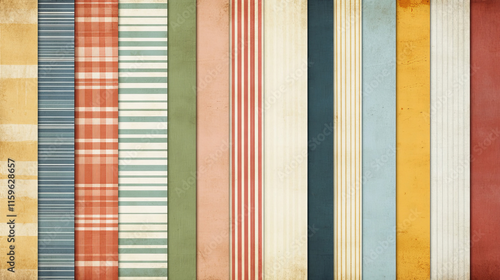 Poster abstract background with a pattern of color stripes, vertical and horizontal lines. element for cove
