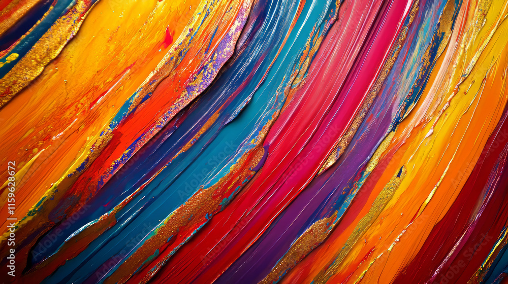 Poster abstract background with a pattern of color stripes, vertical and horizontal lines. element for cove