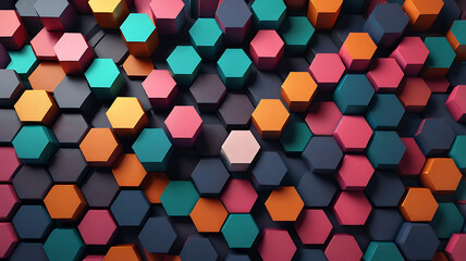 Vector Hexagon Pattern Abstract Frame Background. Science Technologic Hexagonal Pattern in Minimalist Style. Clear Blank Subtle Textured Backdrop. Data Clouds and Circuits Texture Design.