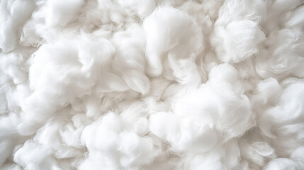 white fluffy cotton background, abstract luxury wadding cloud texture