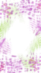 An abstract transparent psychedelic wavy vignette design element overlay.