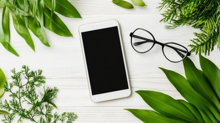 Modern Device in Natural Setting with Greenery