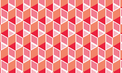 Vector geometric background pattern design formed from a combination of triangles and parallelograms in soft colors