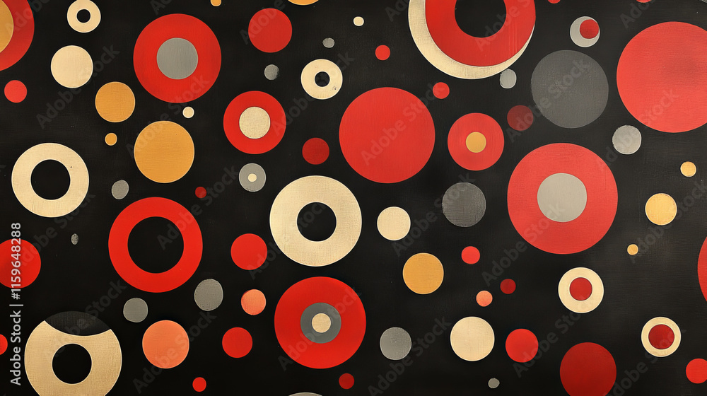 Aufkleber security from the particles on a dark background. security of circles and dots