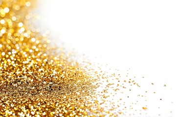 Golden Glitter Burst: Festive Abstract Background for Christmas and New Year Celebrations