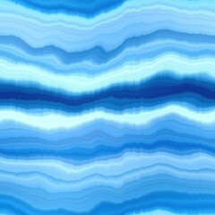 Modern summer striped blur wash seamless pattern background for trendy beach wear and coastal living designs. Repeatable alcohol ink bleed effect in blue white indigo colors