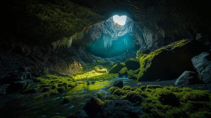 light in the cave