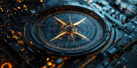 Fototapeta premium Service Desk Compass: Navigating Client Support in the Digital Business Landscape