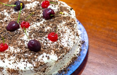 The most traditional rustic black forest pie