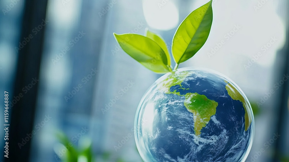 Poster environmental technology and sustainable development goal concepts highlighting innovative practices