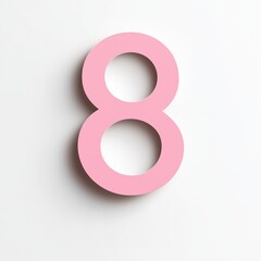 pink number eight